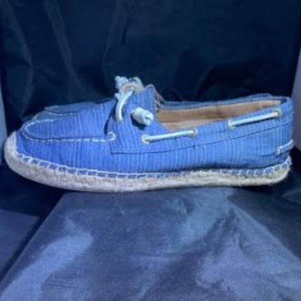 Sperry Top Sider Fabric Boat Shoe Sz 8.5